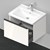 D-Neo Wall Mounted Vanity Unit Single Drawer with D-Neo Basin - 650 x 480mm Thumbnail