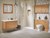 Bathroom with bespoke oak furniture