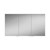 Eris 120 Aluminium Cabinet with Double-sided Mirrored Doors - 1200 x 700 Thumbnail