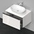 D-Neo Wall Mounted Vanity Unit Single Drawer with D-Neo Countertop Basin - 800 x 459mm Thumbnail