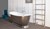 Hurlingham freestanding metal bath