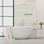 Burdock Square Single Bar Electric Only Medium Towel Rail Thumbnail