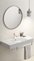 Wall hung sink and mirror