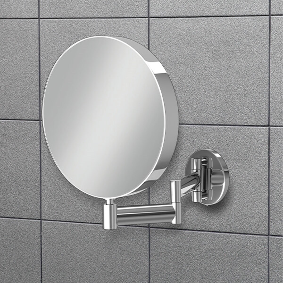 Helix Round Double-sided Magnifying Mirror with 3x Magnification ...