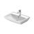 D-Neo Washbasin with Overflow and Tap Platform - 600 x 440mm