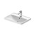D-Neo Countertop Basin with Overflow and Tap Platform - 600 x 435mm