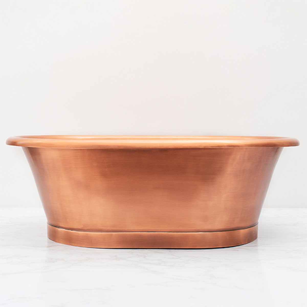 Antique Copper Countertop Basin 530 x 345mm Roll Top BC Designs