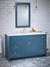 Blue bathroom furniture vanity unit