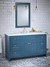 Blue bathroom furniture vanity unit