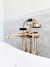 Polished brass luxury bath tap