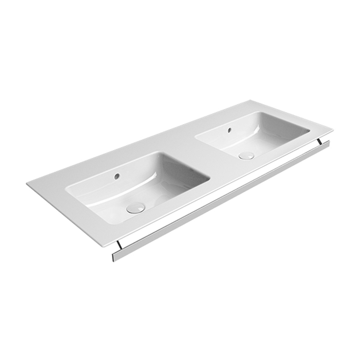Pura Design 120 x 50 Wall Hung Double Washbasin Pura GSI Ceramica