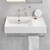 Kube X Design 80 x 47 Wall Hung Washbasin with Ledge Thumbnail