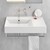 Kube X Design 80 x 47 Wall Hung Washbasin with Ledge Thumbnail