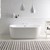 Ancora Round Double Ended Back to Wall Acrymite Bath - 1640 x 760mm