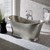 BAC035 Tin Copper Boat Double Ended Freestanding Bath 3