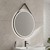 Round illuminated mirror