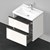 D-Neo Wall Mounted Vanity Unit Double Drawer with D-Neo Basin - 650 x 480mm Thumbnail