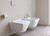 Wall hung toilet and bidet