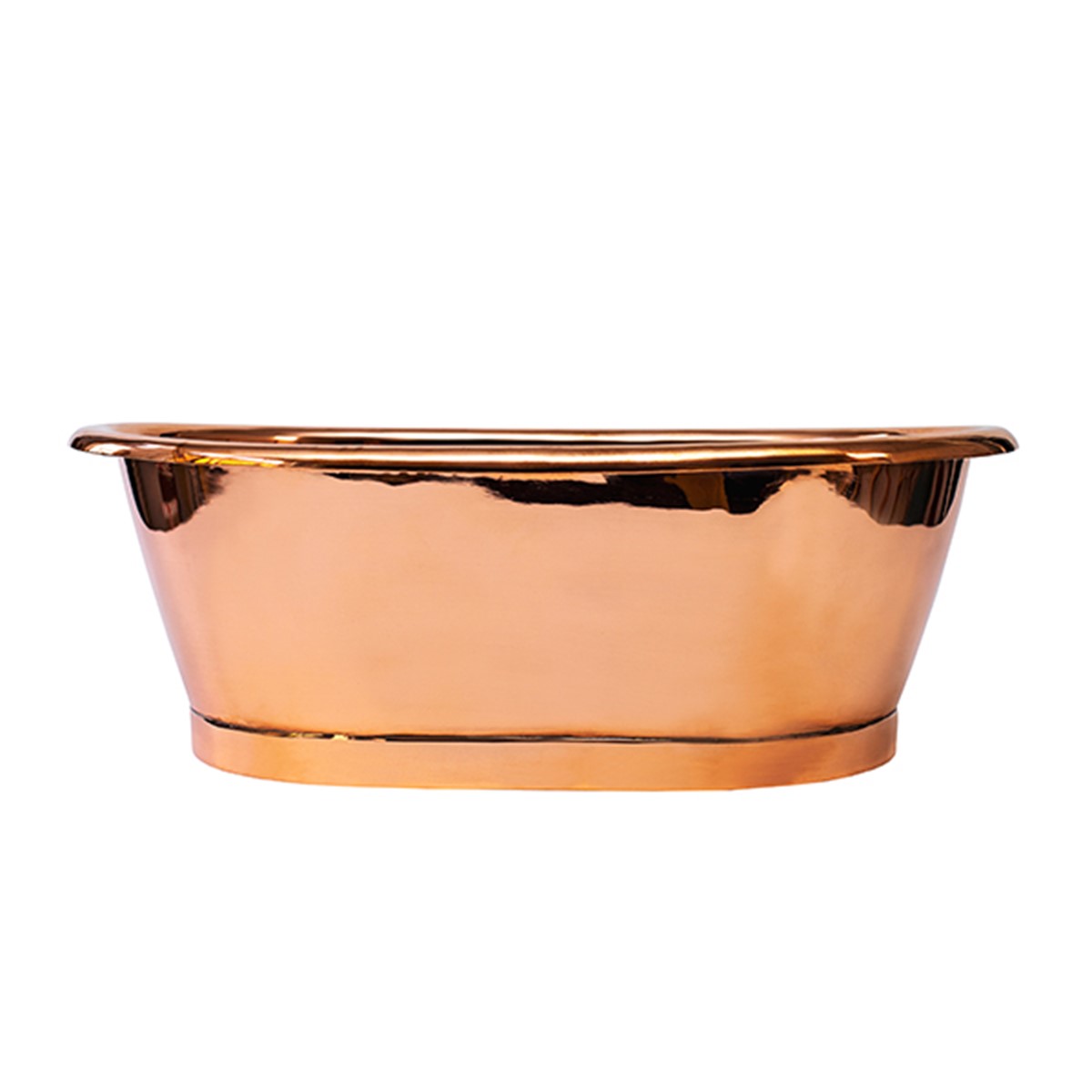 Copper Countertop Basin 530 x 345mm Roll Top BC Designs