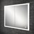 Vanquish 80 Recessed LED Illuminated Mirrored Cabinet - 830 x 730mm