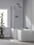 Modern White Shower Bath