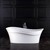 Designer freestanding bath with tap