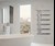 White Bathroom with heated towel rail 